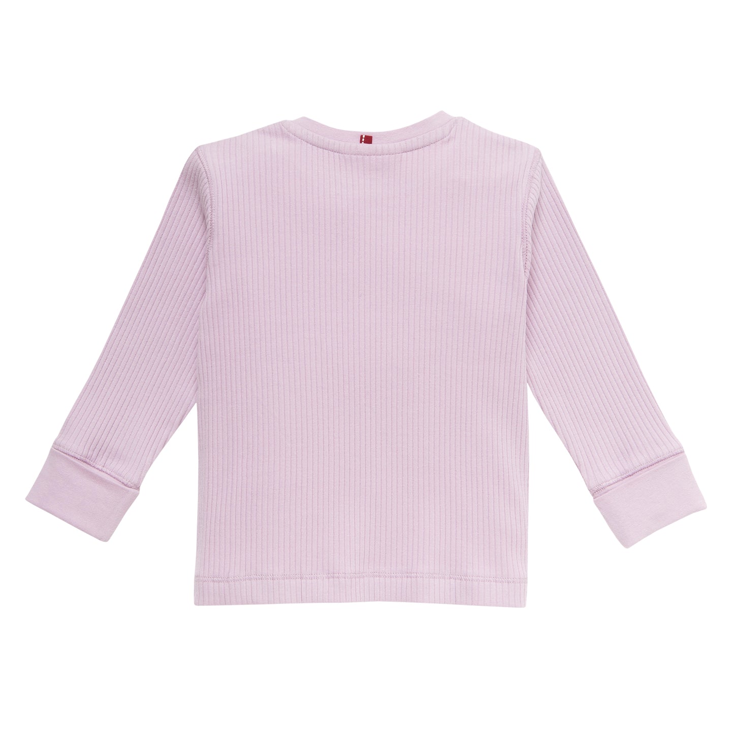 Långärmad ribbad t-shirt