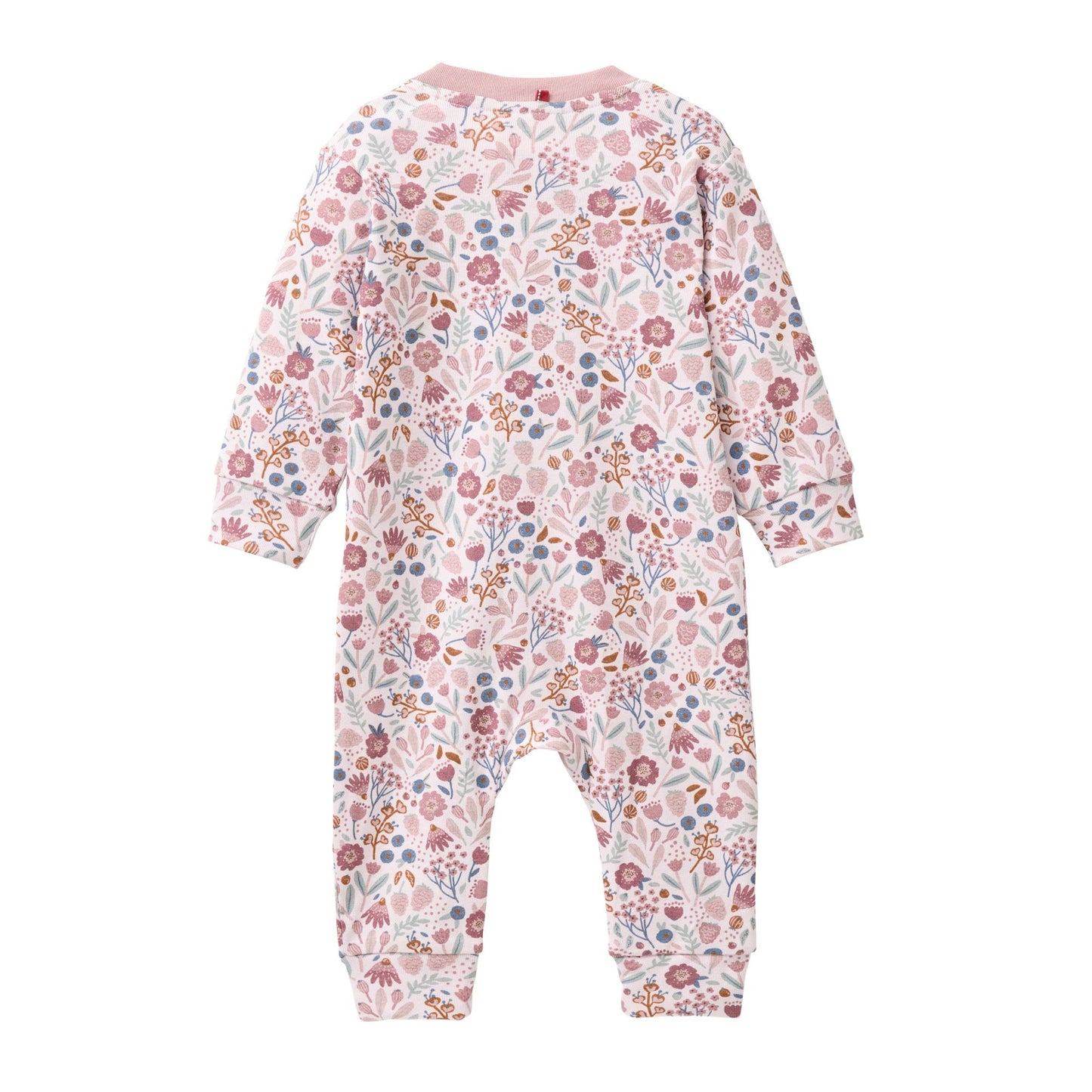 Babypyjamas rosa blommor