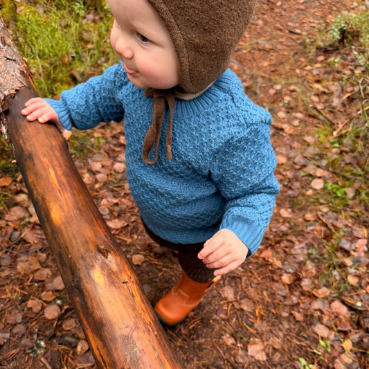 Tröja mönsterstickad