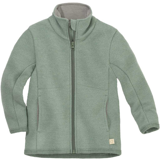 Disana jacka för barn i ekologisk valkad ull, ljusgrön