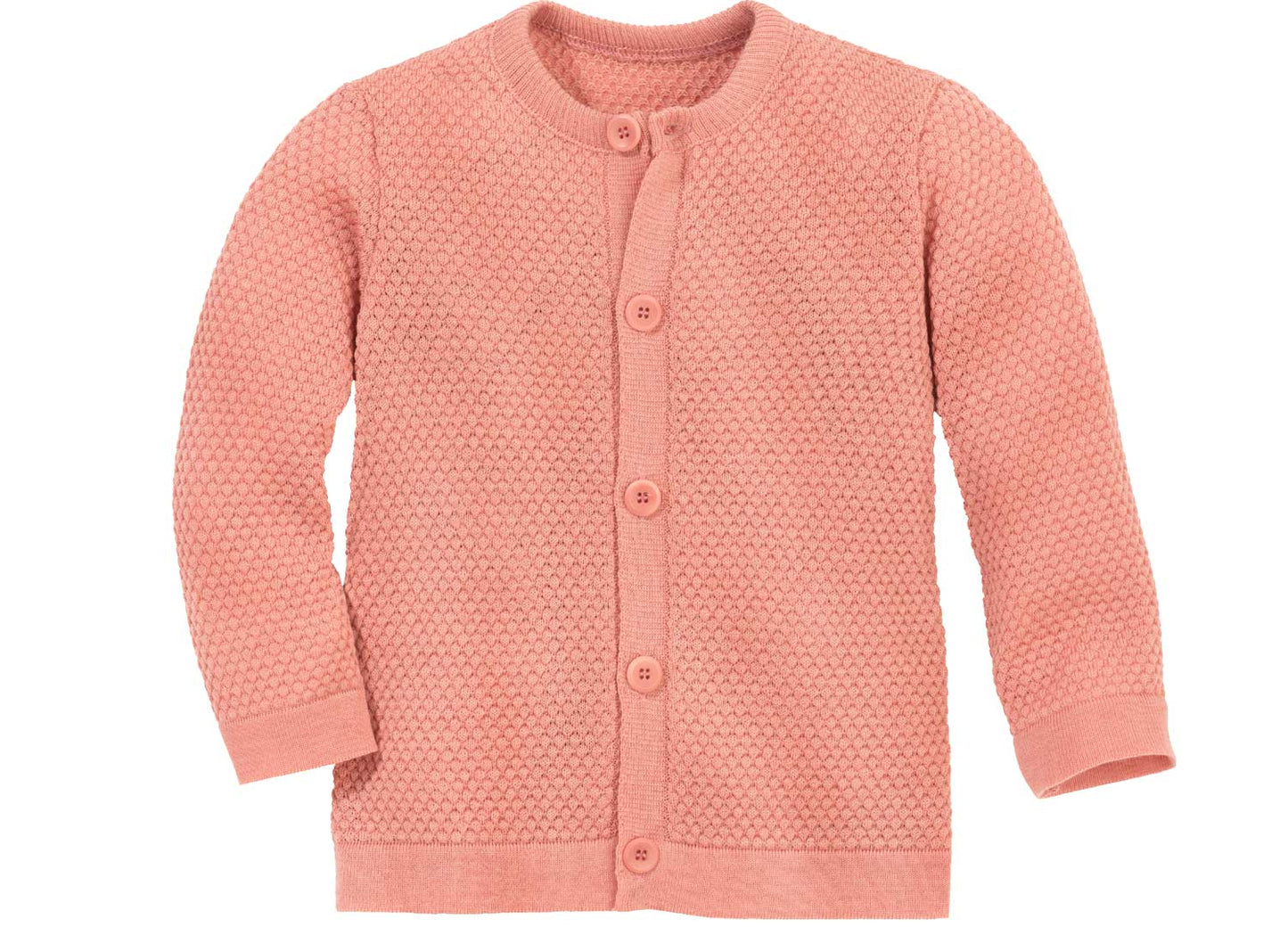 Disana kofta för barn i ekologisk ull, rosa
