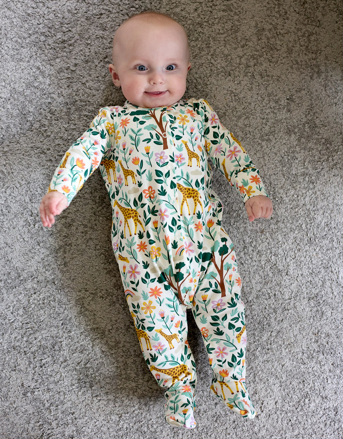 Pyjamas giraffmönstrad