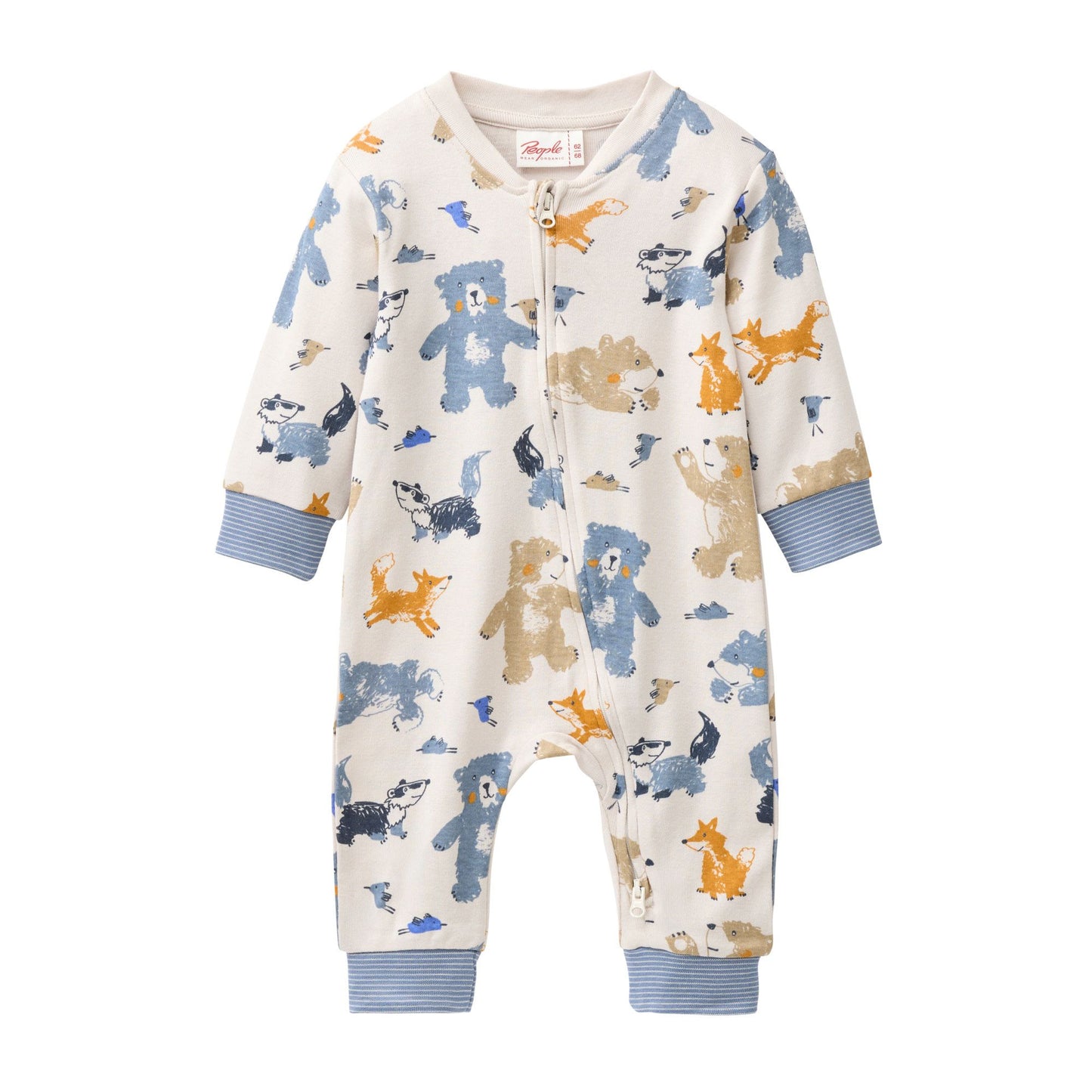 Babypyjamas i ekologisk bomull med skogsdjur från People Wear Organic