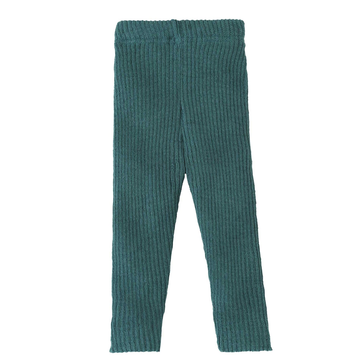 Disana stickade leggings för barn i ekologisk ull, eukalyptus