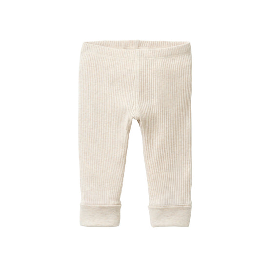 Sandfärgade ekologiska leggings för baby från People Wear Organic