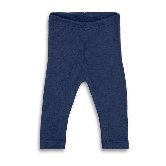 Ekologiska babyleggings i ull- och silkesblandning från Engel, marinblå