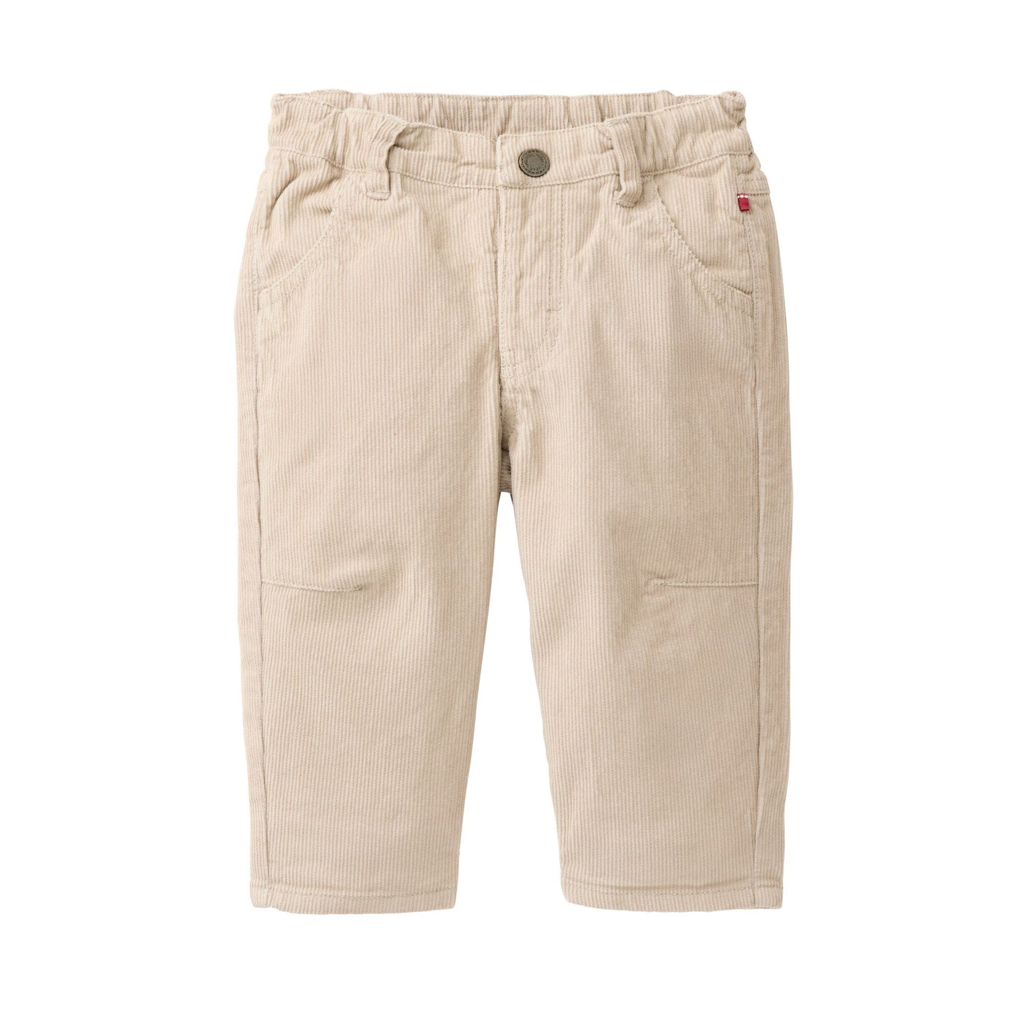 Manchesterbyxor för barn i ekologisk bomull från People Wear Organic, sand