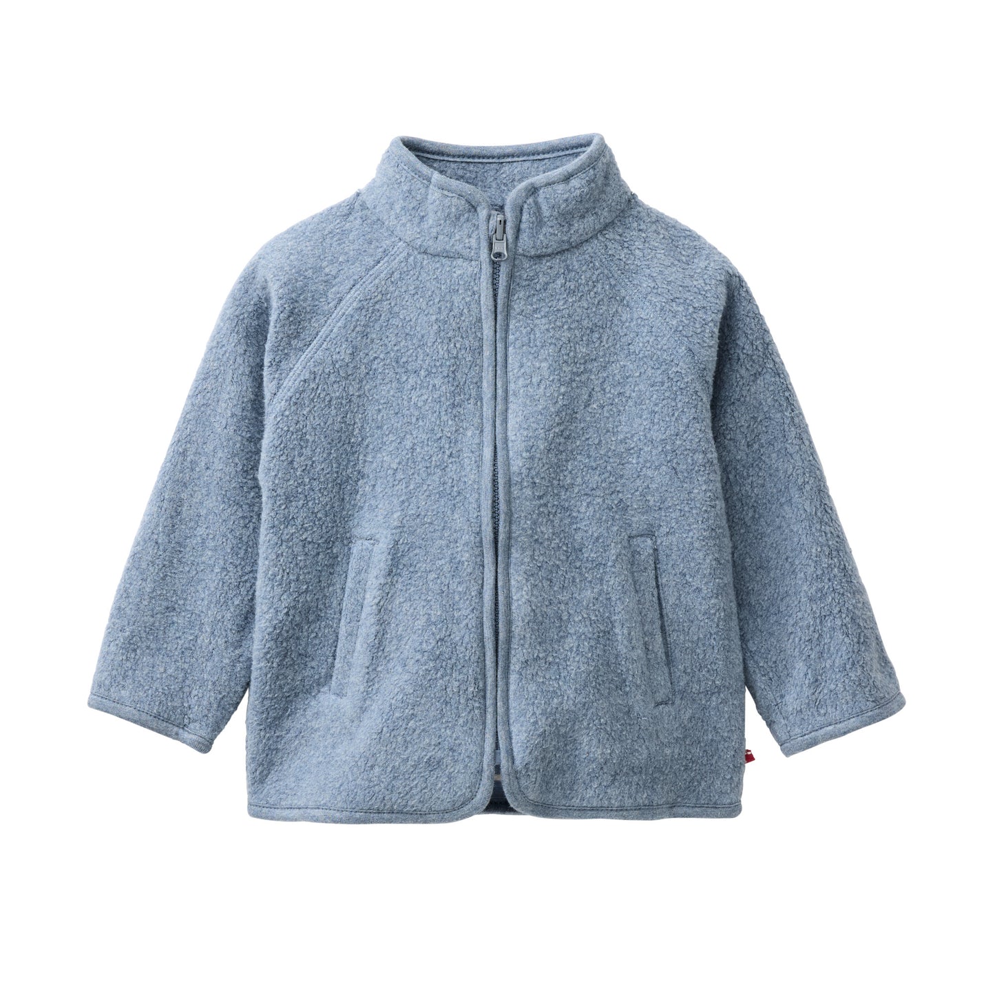 Jacka blå bomullsfleece
