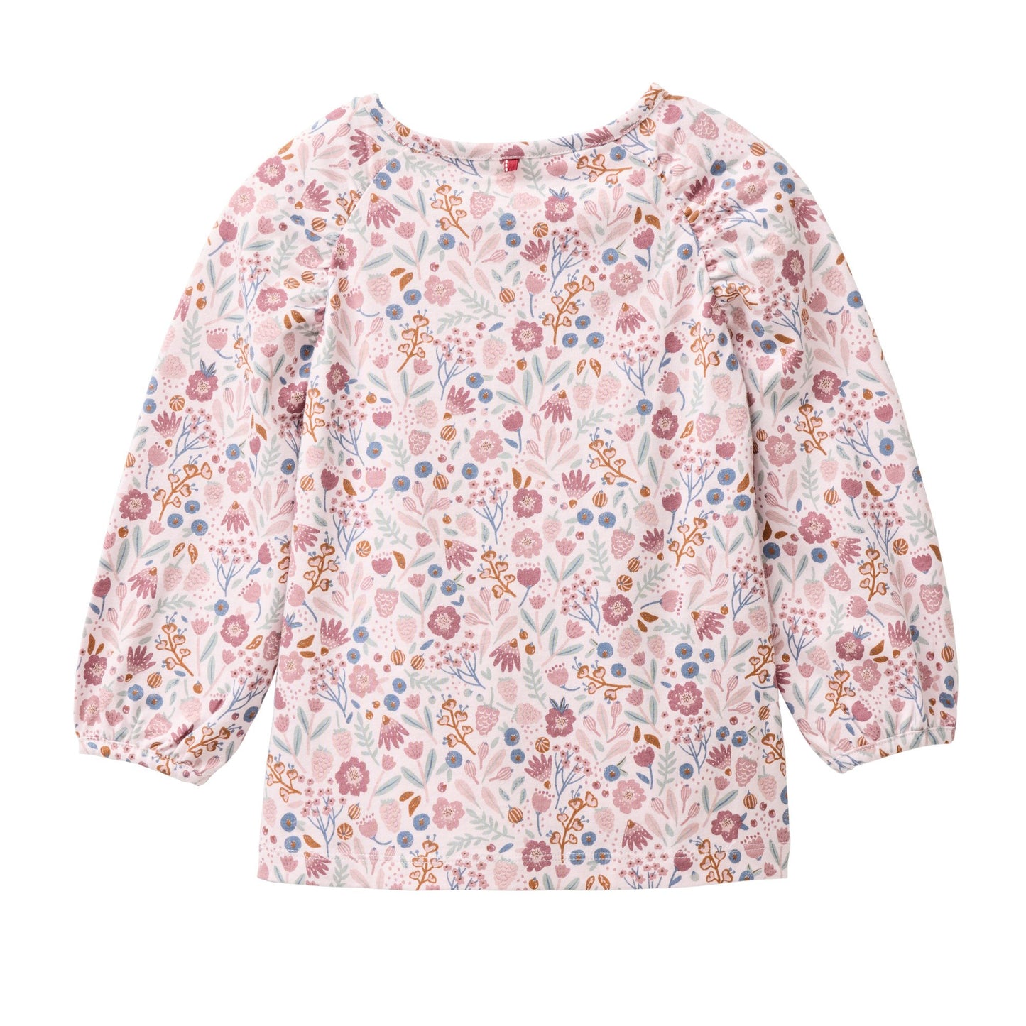 Långärmad topp rosa blommor