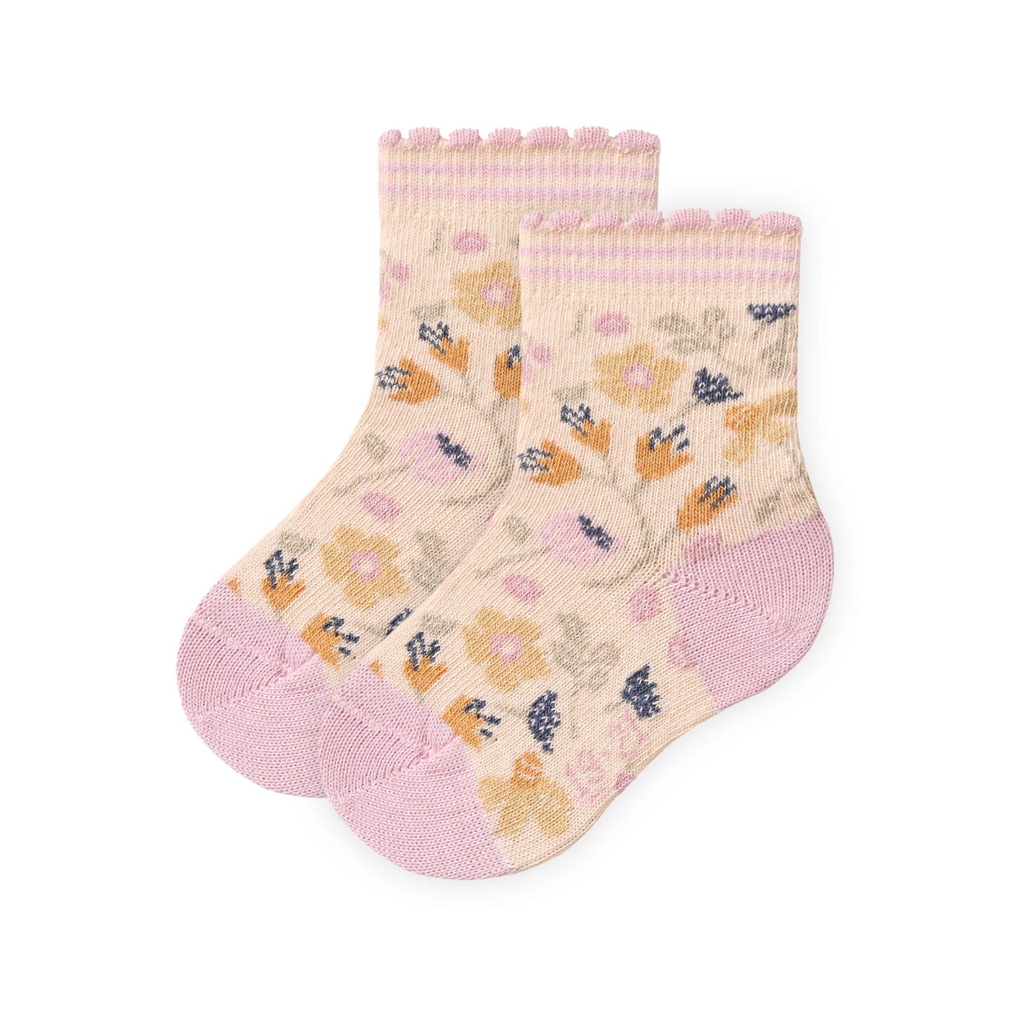 Strumpor 2-pack blommiga och prickiga
