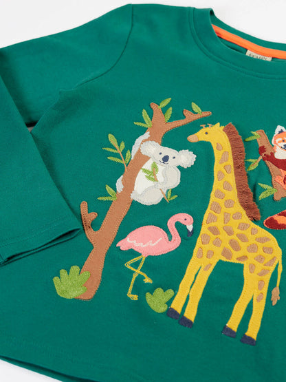Långärmad t-shirt vilda djur