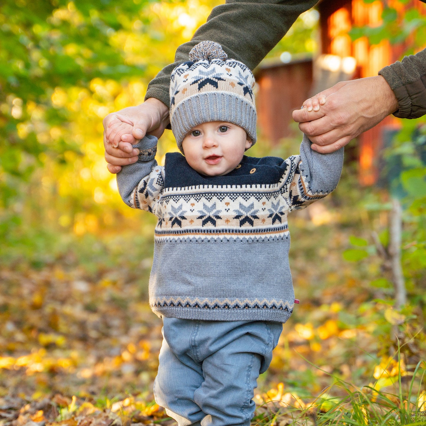 Stickad tröja stjärnor