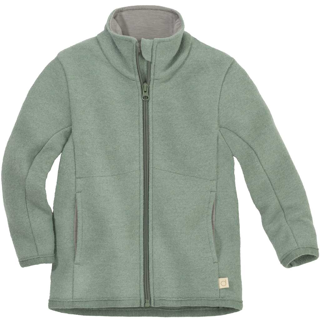 Disana jacka för barn i ekologisk valkad ull, ljusgrön
