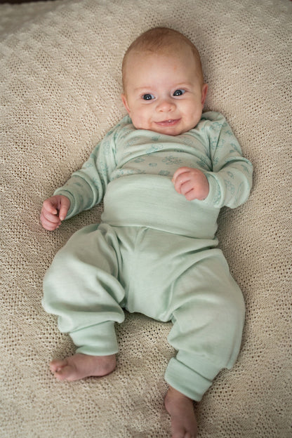 Body ull- och silkesblandning med tryck