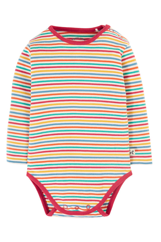 Frugi Betty body, randig body i ekologisk bomull