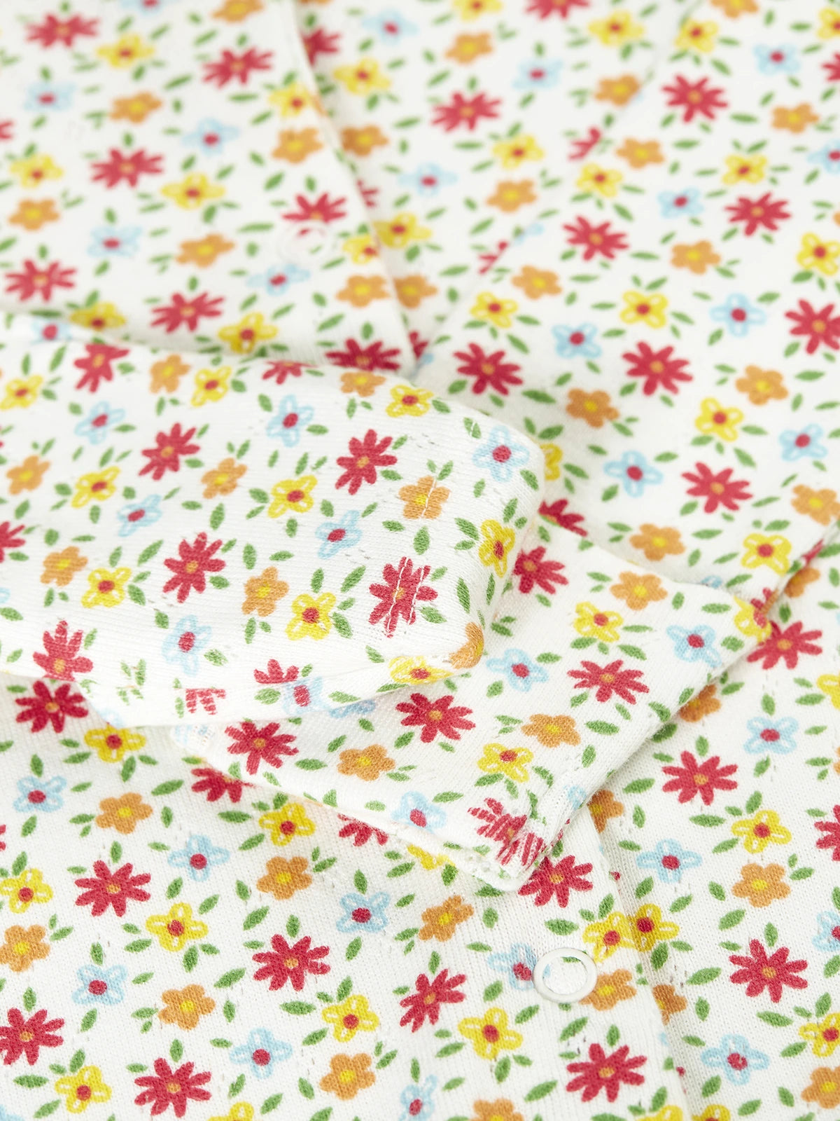 Babypyjamas blommig pointelle