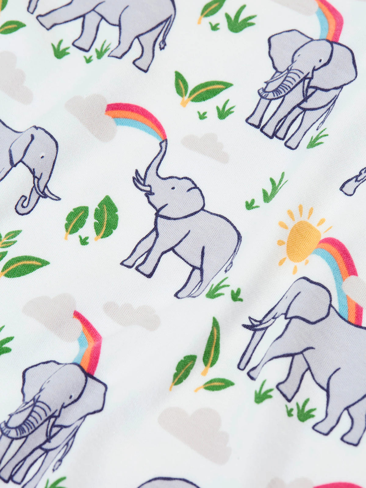 Babypyjamas elefanter