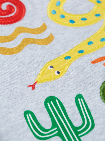 Långärmad t-shirt ödlor