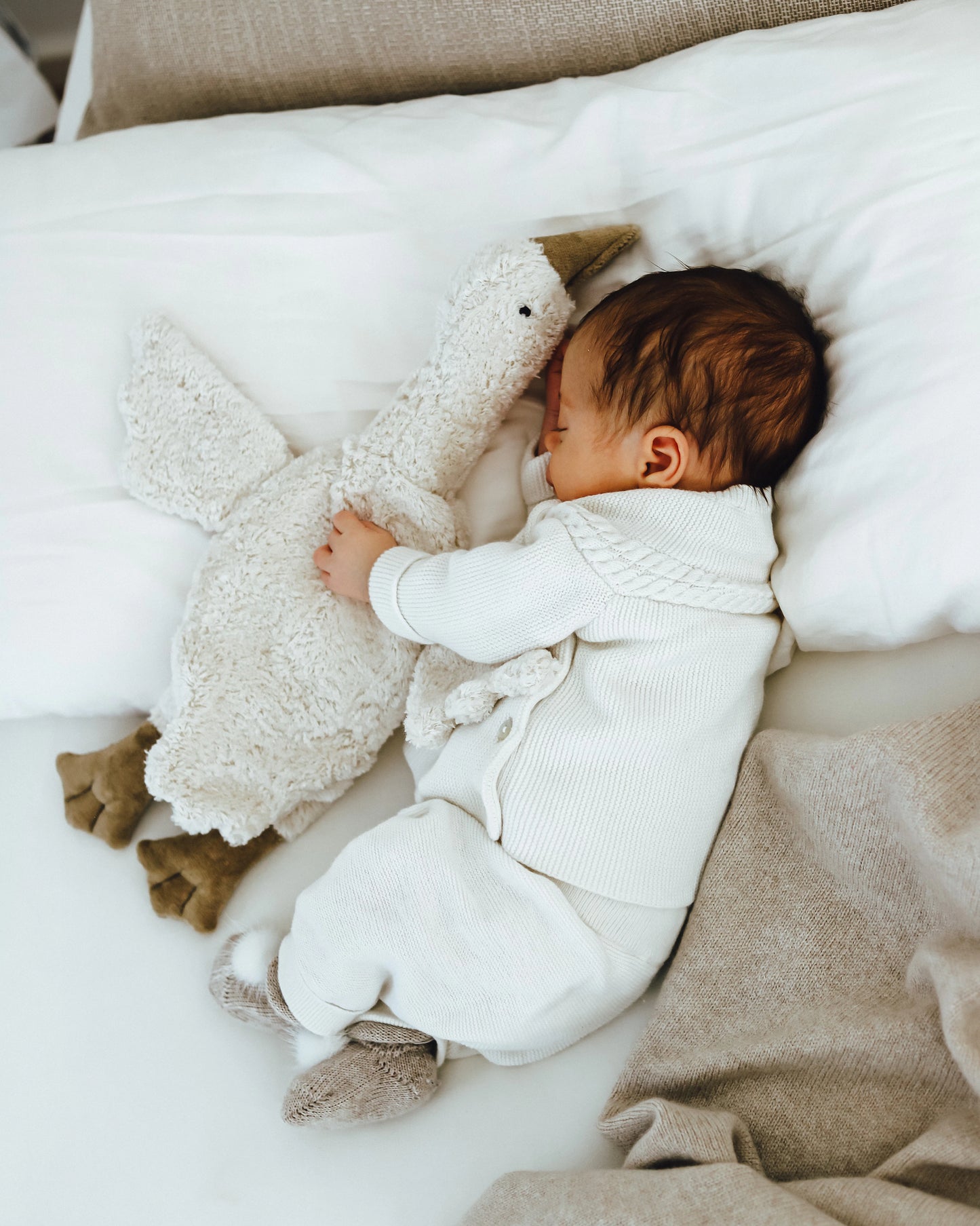 Gosedjur gås med värmekudde