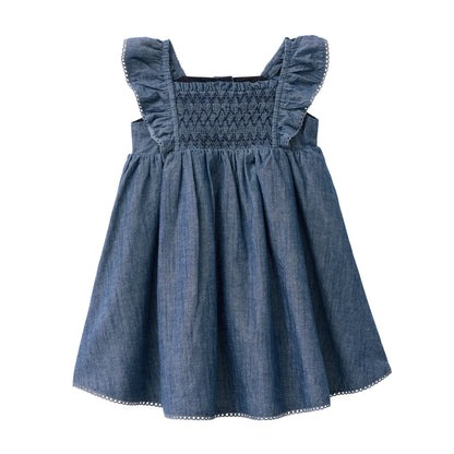 Jeansklänning för baby och barn i ekologisk bomull från People Wear Organic