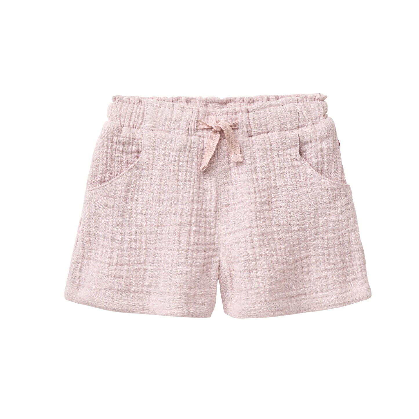 Ekologiska shorts för baby i ljuslila bomullsmuslin från People Wear Organic