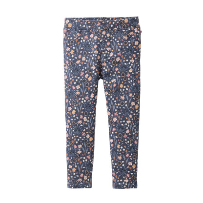 Blommiga stretchbyxor för barn i ekologisk bomull från People Wear Organic