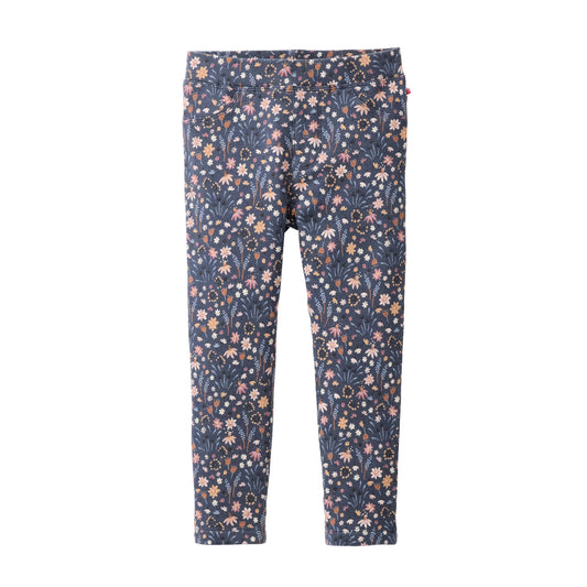 Blommiga stretchbyxor för barn i ekologisk bomull från People Wear Organic