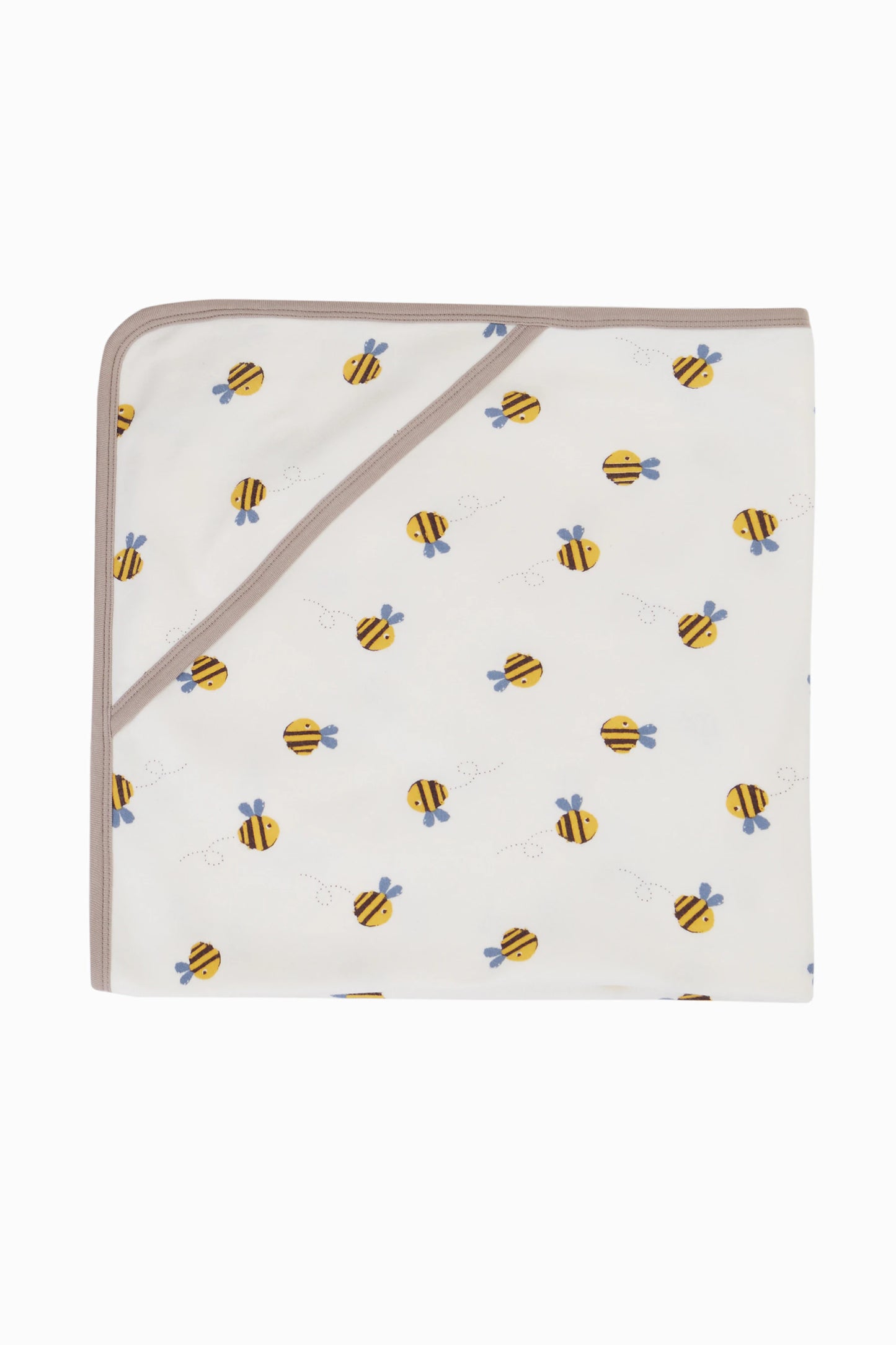 Buzzy Bee babyfilt i ekologisk bomull med söta bin från Frugi