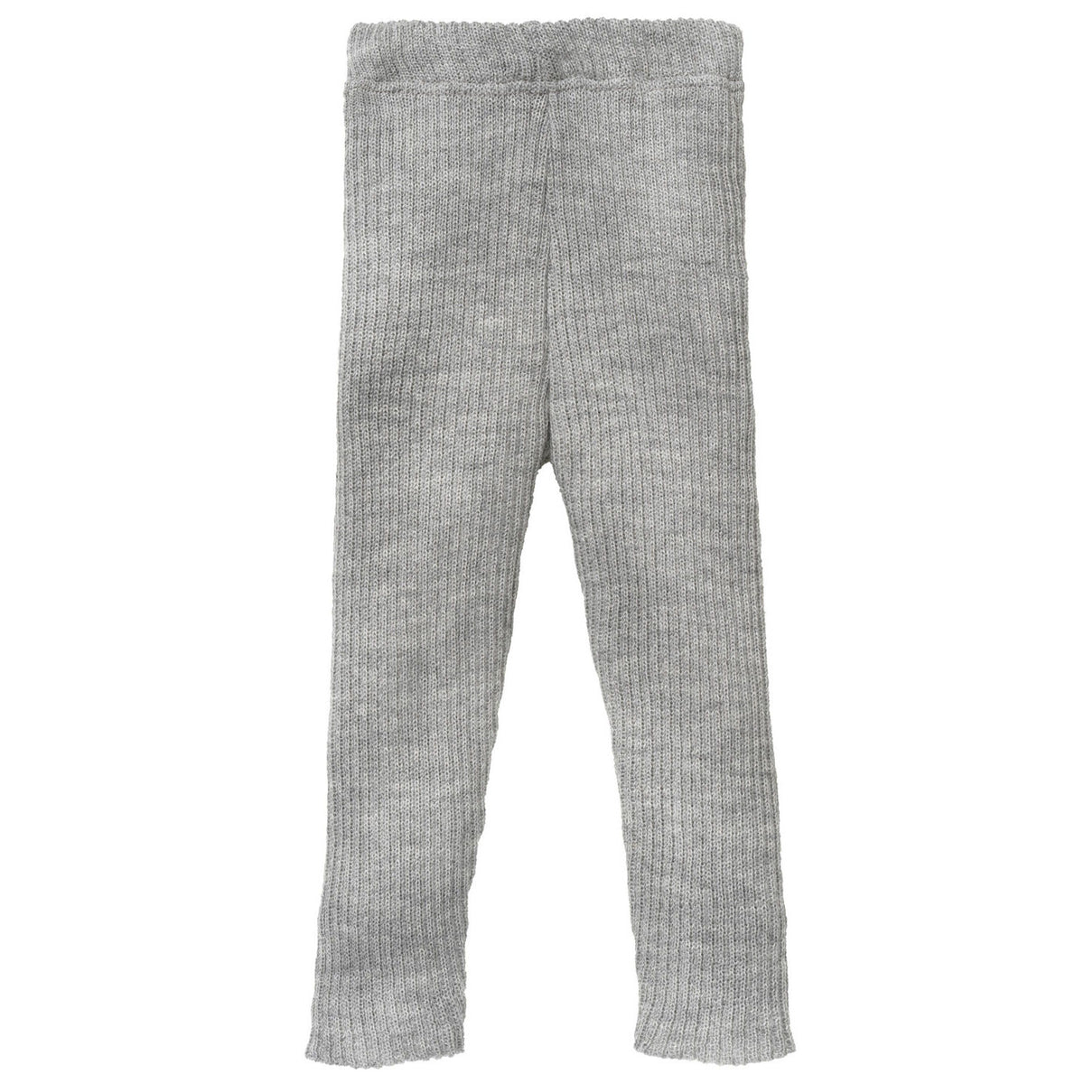 Disana stickade leggings för barn i ekologisk ull, grå