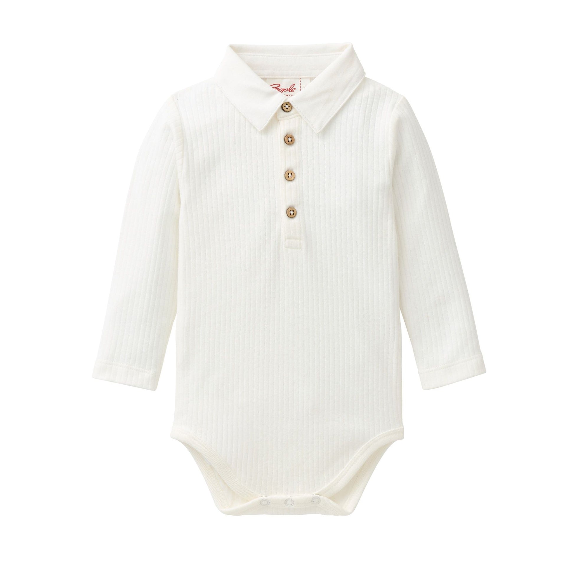Body med krage i ekologisk bomull från People Wear Organic