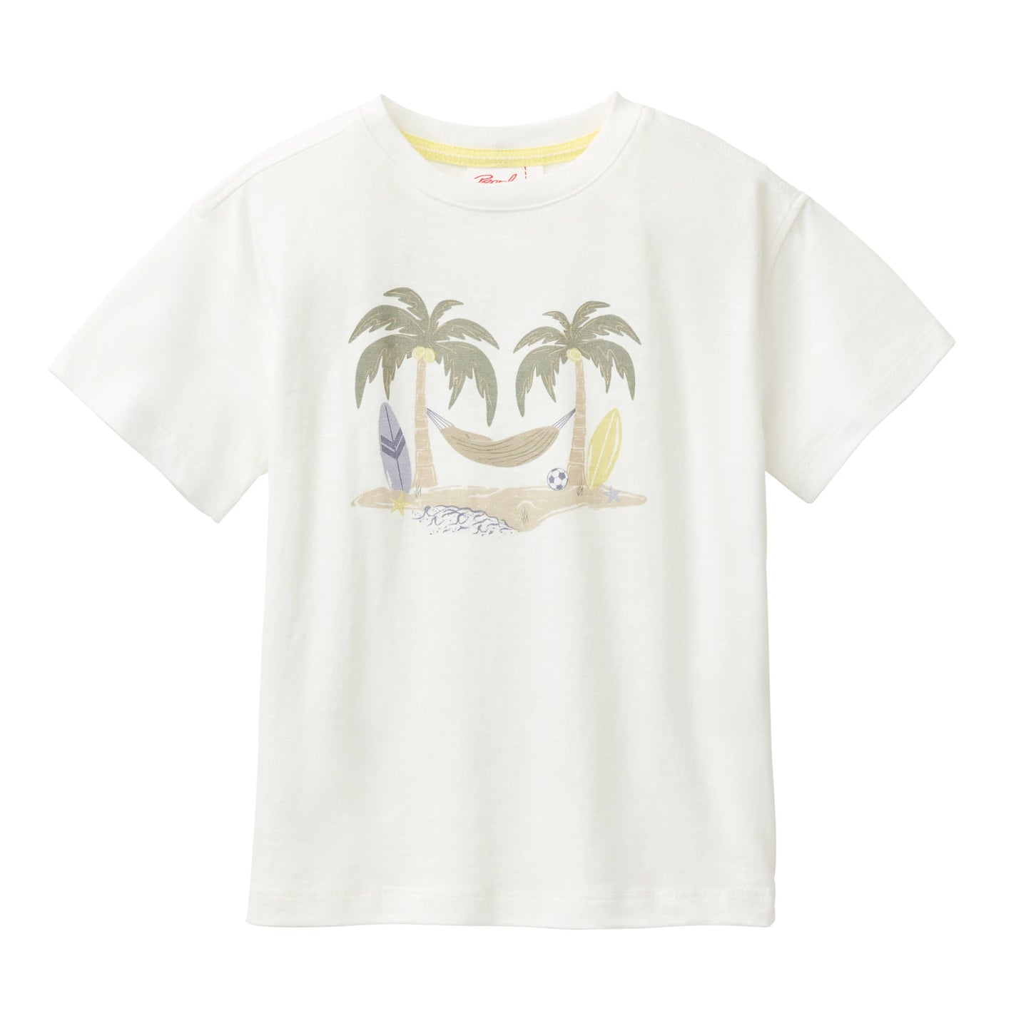 T-shirt med strandmotiv för barn  i ekologisk bomull från People Wear Organic
