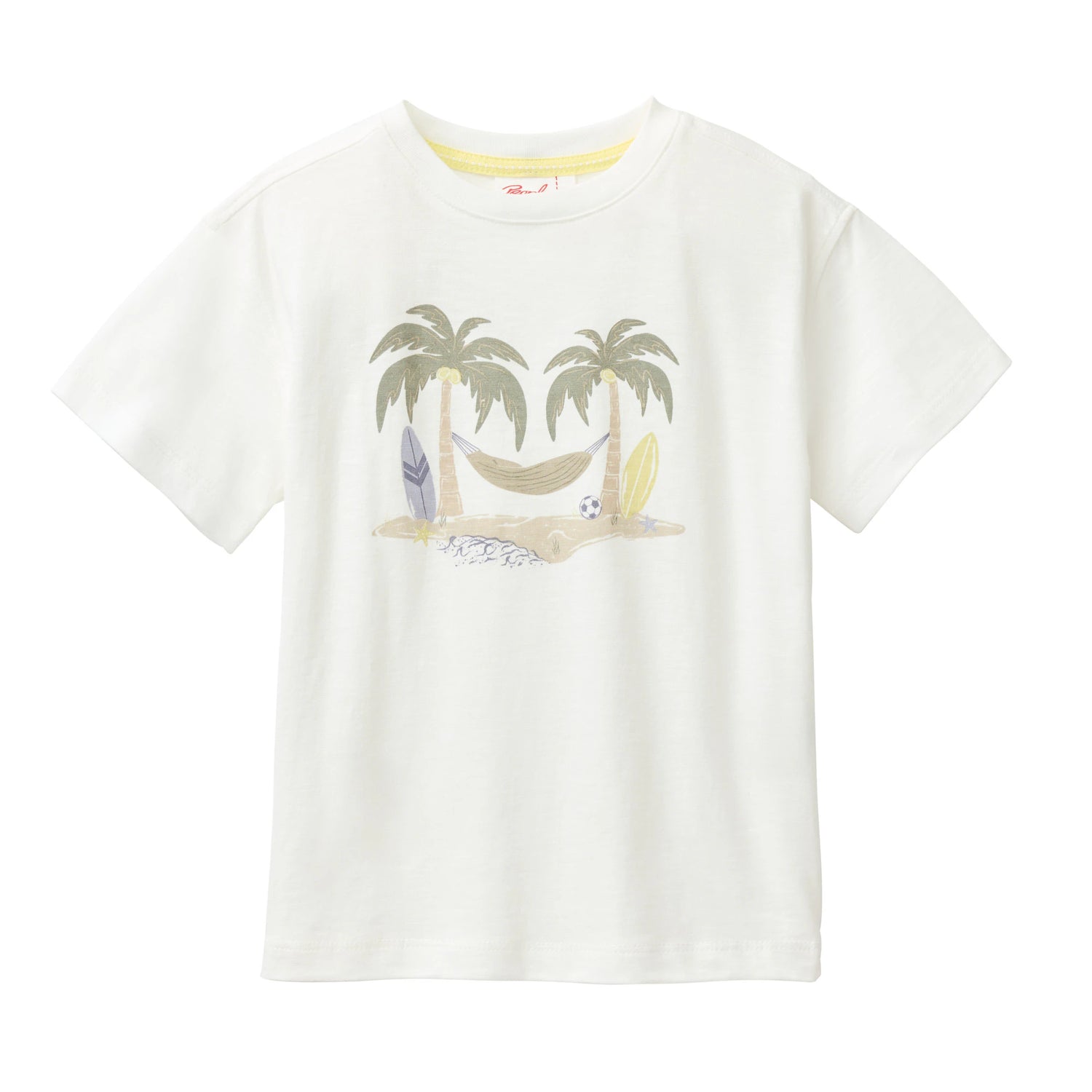 T-shirt med strandmotiv för barn  i ekologisk bomull från People Wear Organic