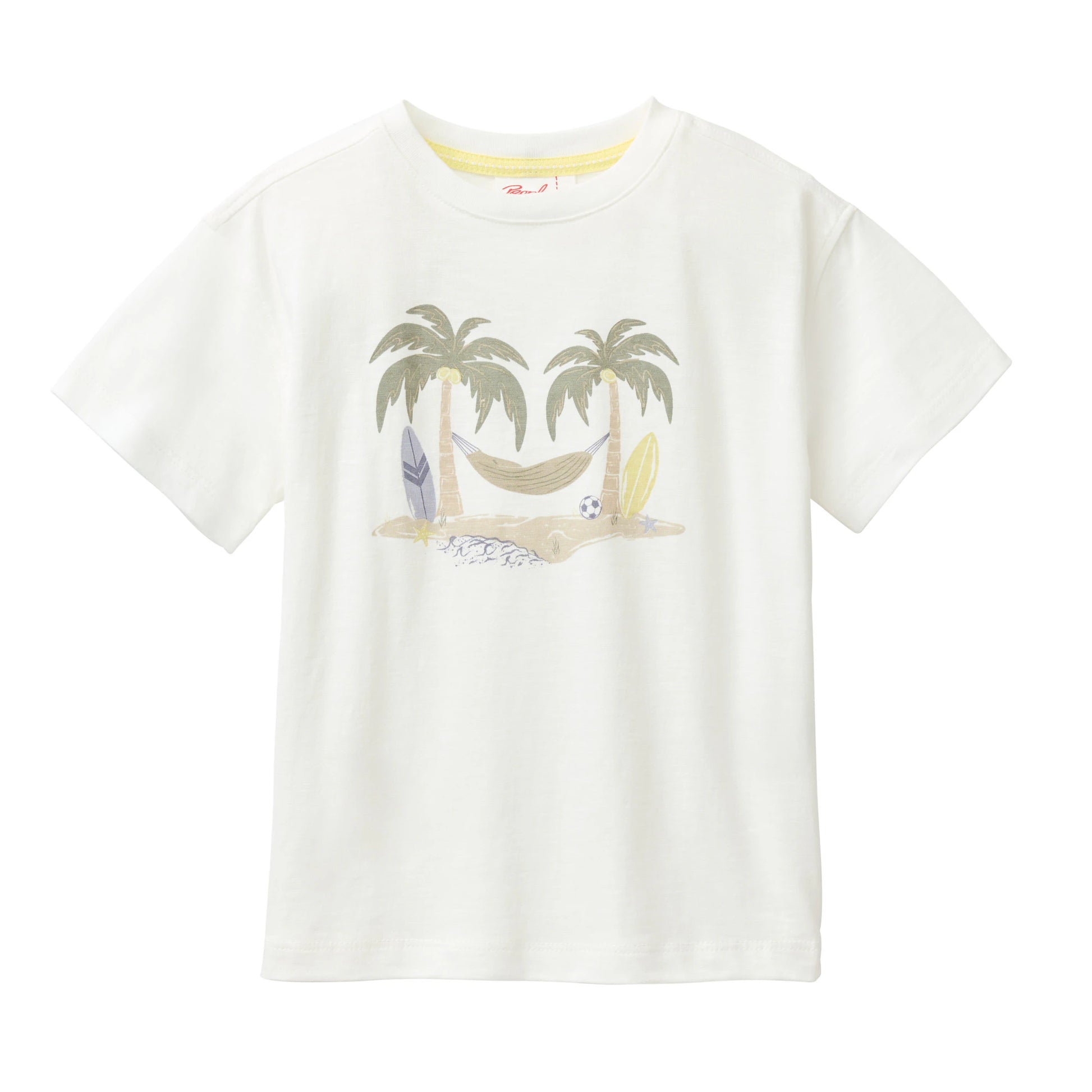 T-shirt med strandmotiv för barn  i ekologisk bomull från People Wear Organic