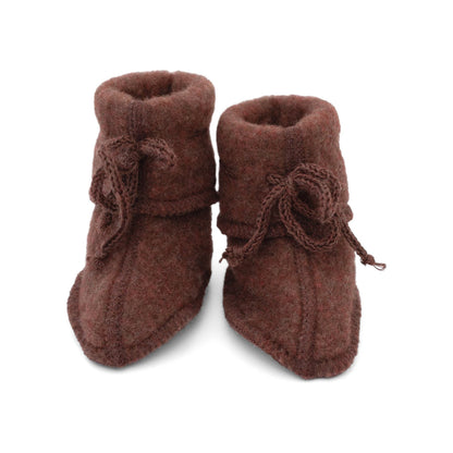 Babytossor i ekologisk ullfleece från Engel, bruna