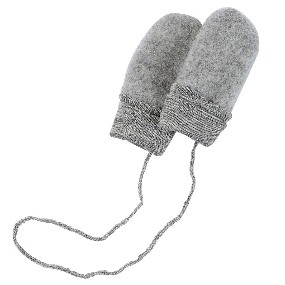 Babyvantar i ekologisk ullfleece från Engel, grå