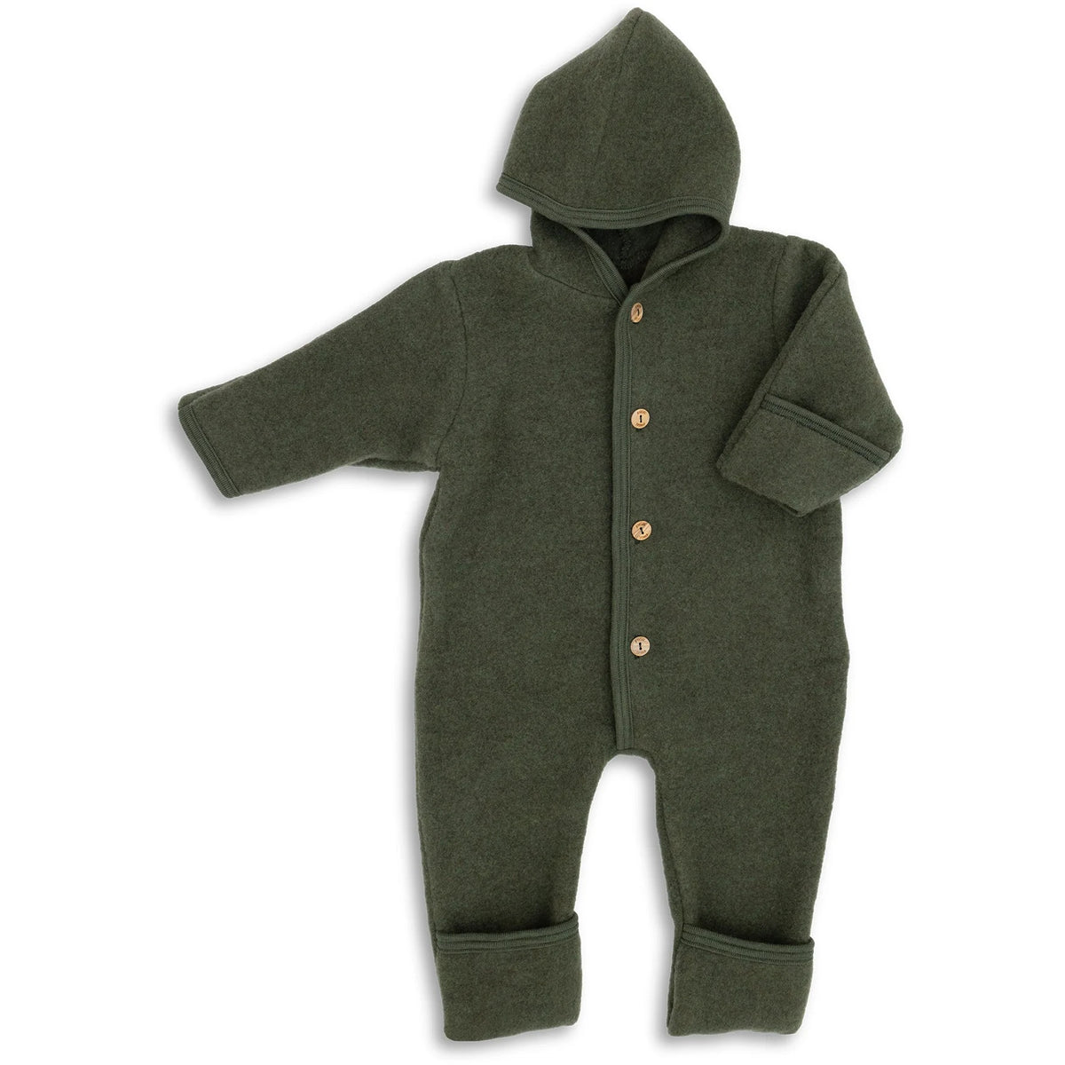 Ulloverall för baby från Engel, grön