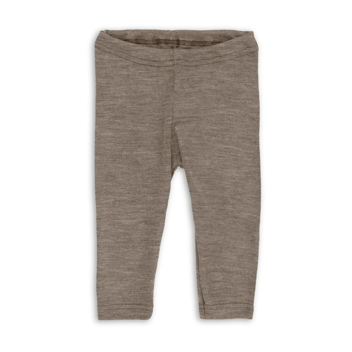 Ekologiska babyleggings i ull- och silkesblandning från Engel, valnöt