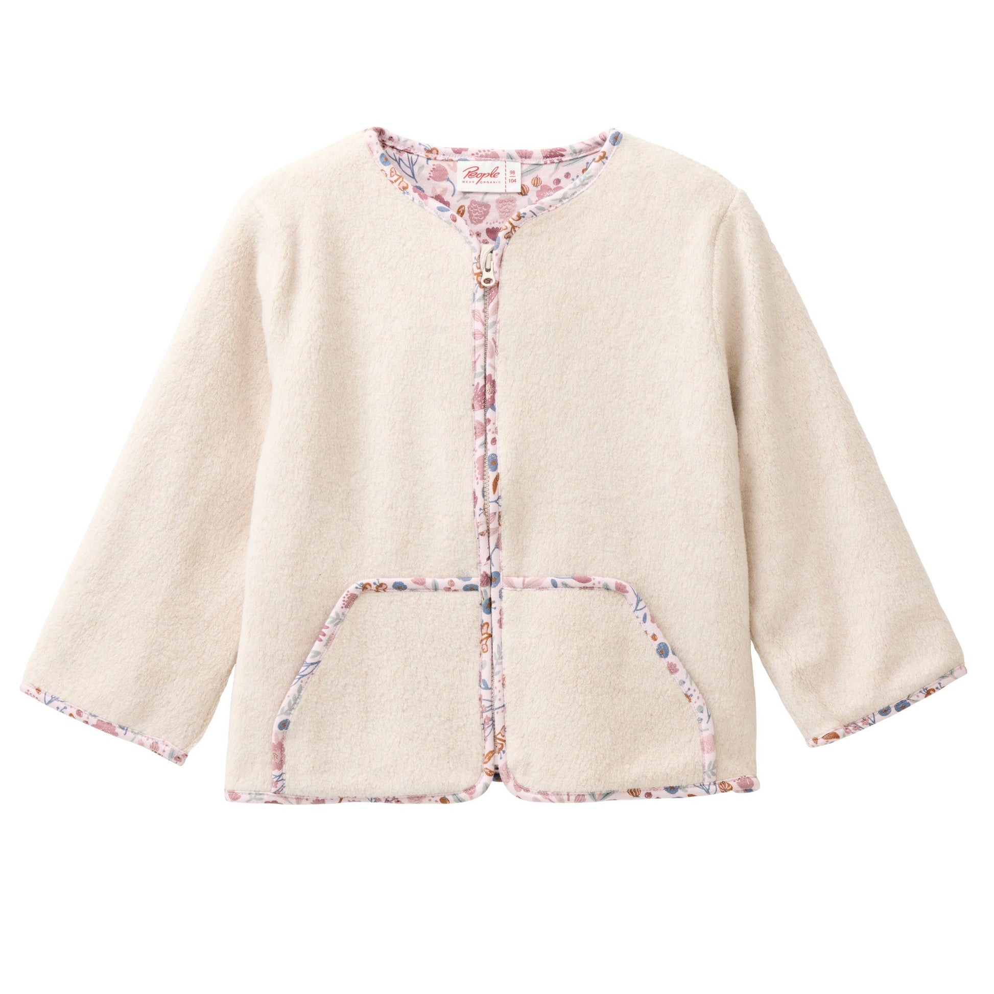 Fleecejacka för baby och barn i naturmaterial från People Wear Organic