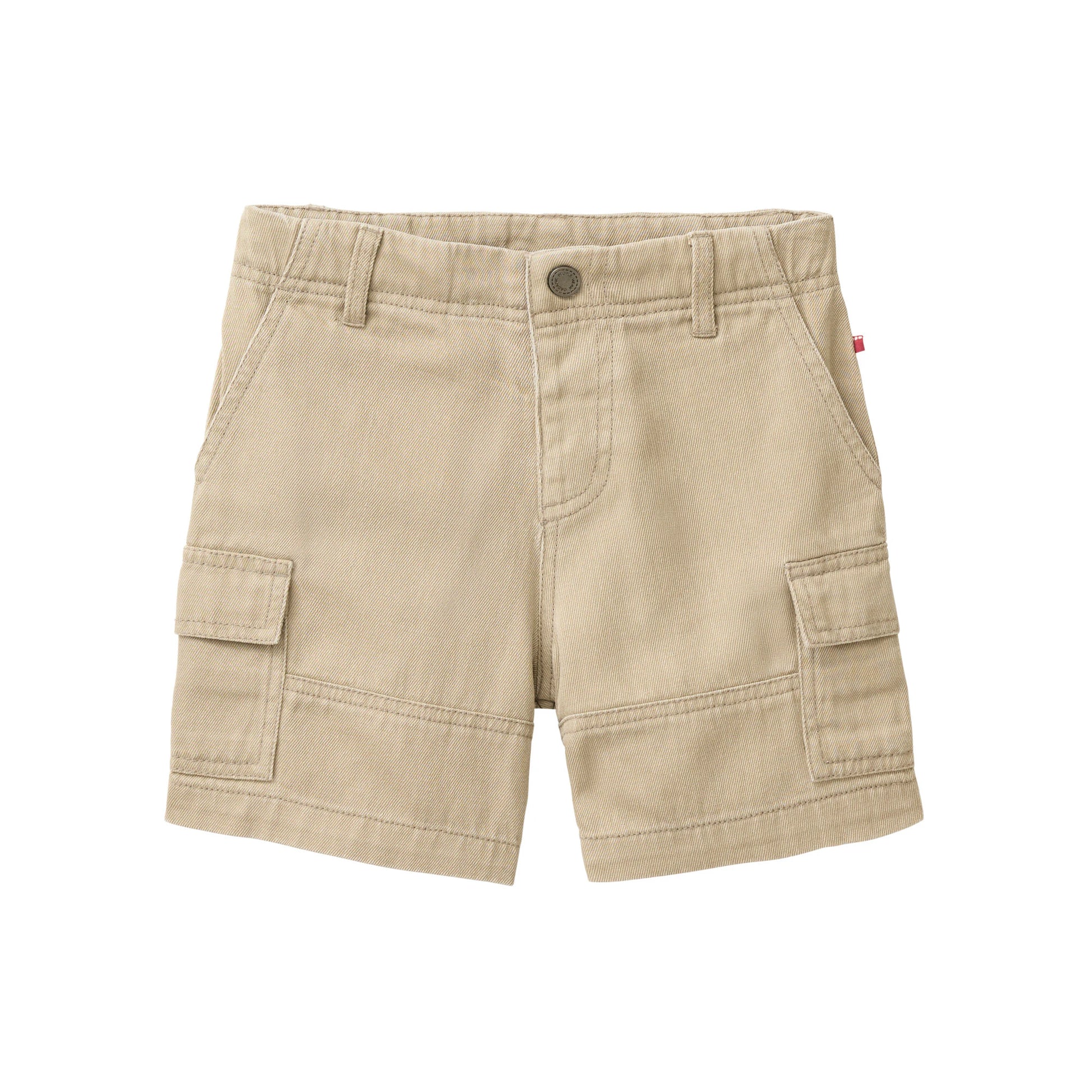 Ljusbruna shorts för barn i ekologisk bomull med fickor, från People Wear Organic