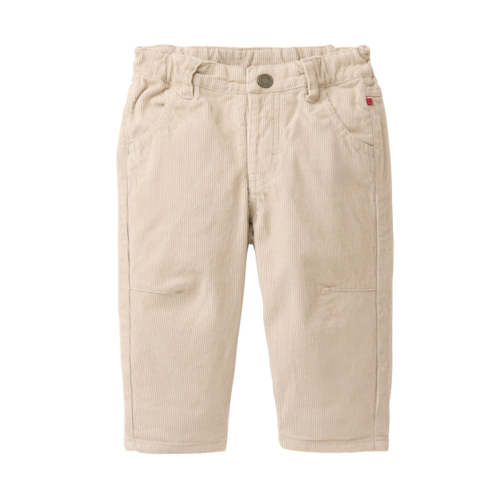 Manchesterbyxor för barn i ekologisk bomull från People Wear Organic, sand