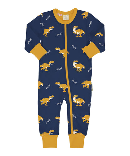 Ekologisk babypyjamas med dinosaurier från Maxomorra