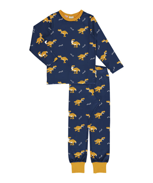 Ekologisk pyjamas för barn med dinosaurier från Maxomorra