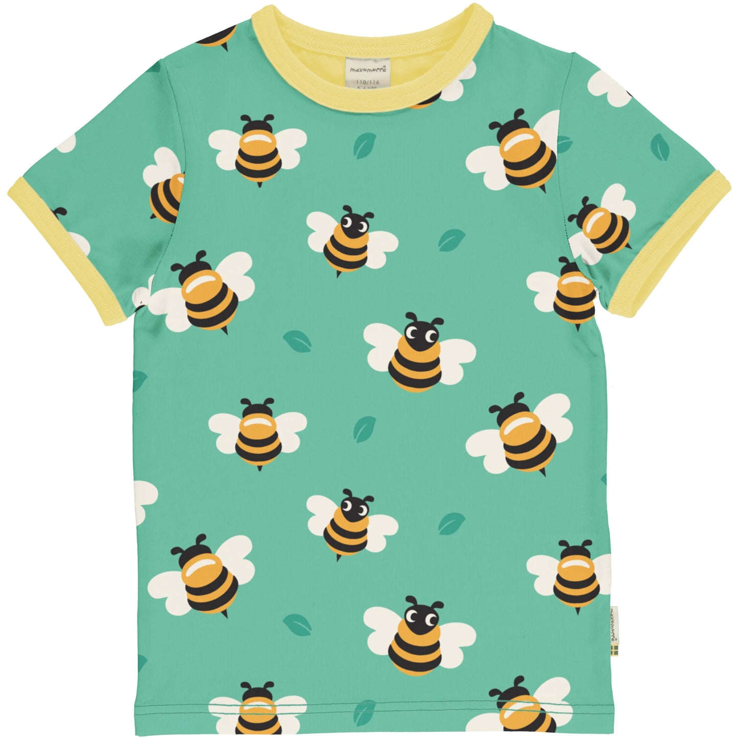 Ekologisk t-shirt med mönster med bin från Maxomorra