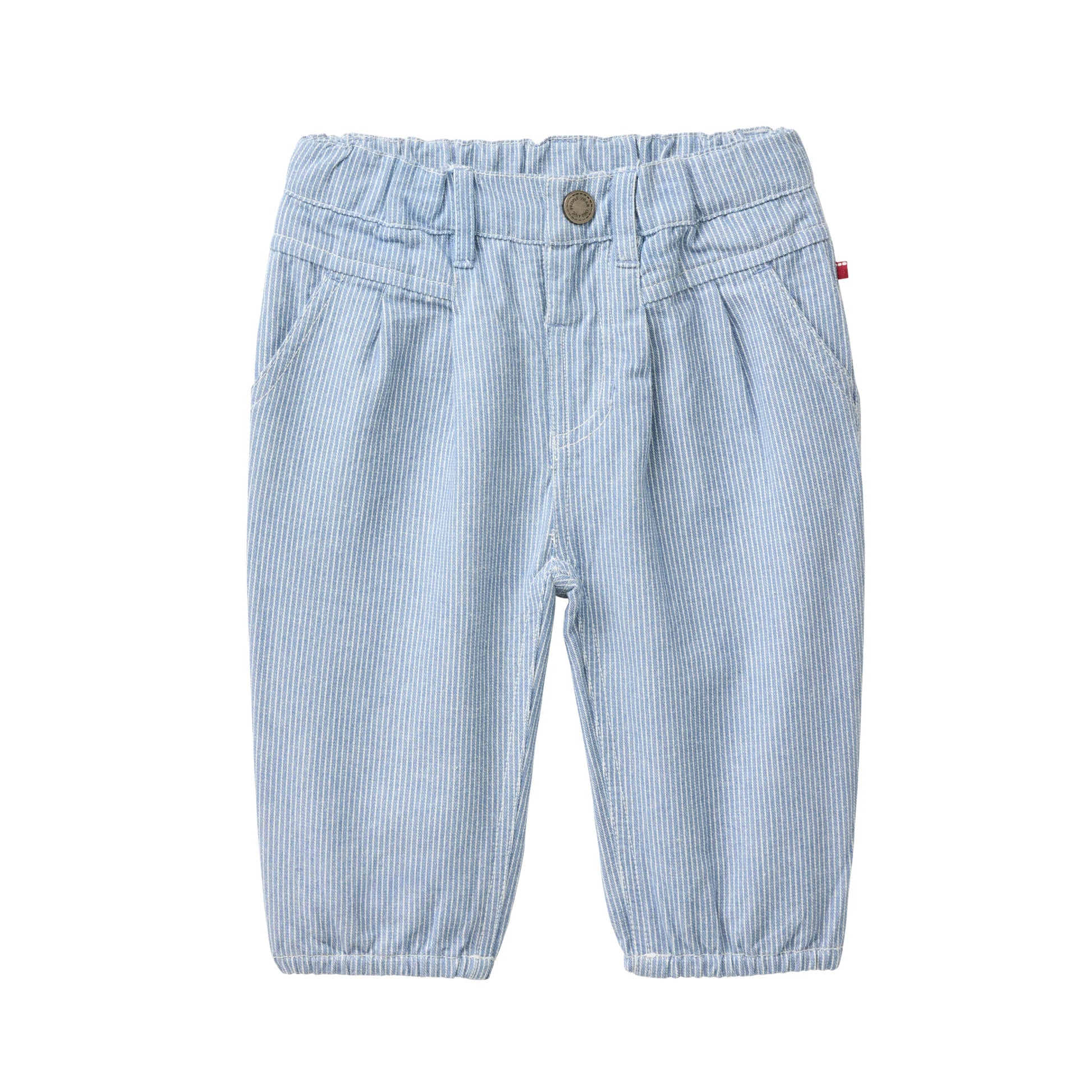 Randiga jeans för barn i ekologisk bomull från People Wear Organic