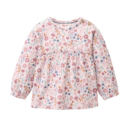 Ekologisk rosablommig topp för baby från People Wear Organic