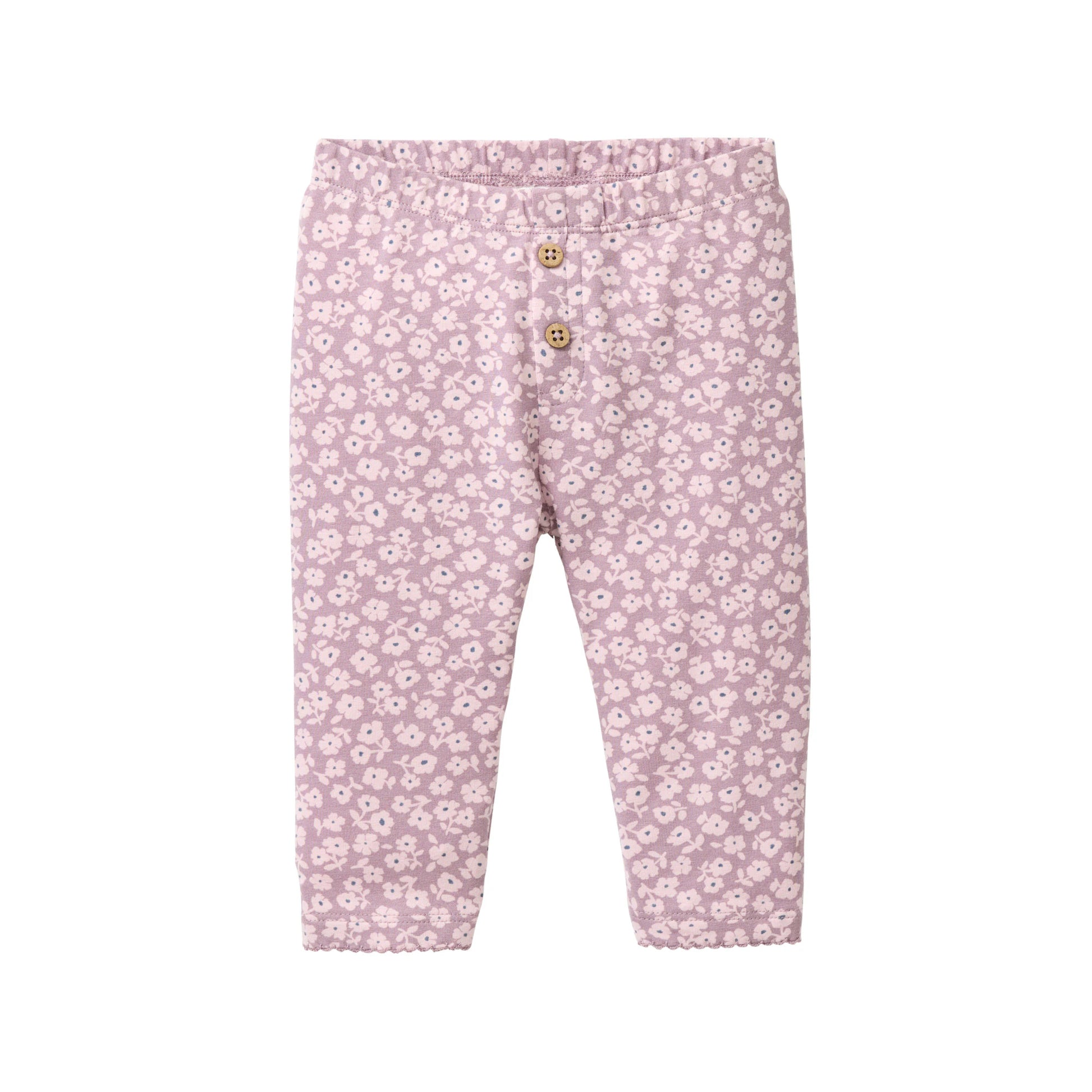 Småblommiga leggings för baby från People Wear Organic i ekologisk bomull