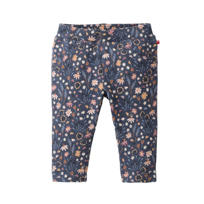 Ekologiska blommiga stretchbyxor för barn från People Wear Organic