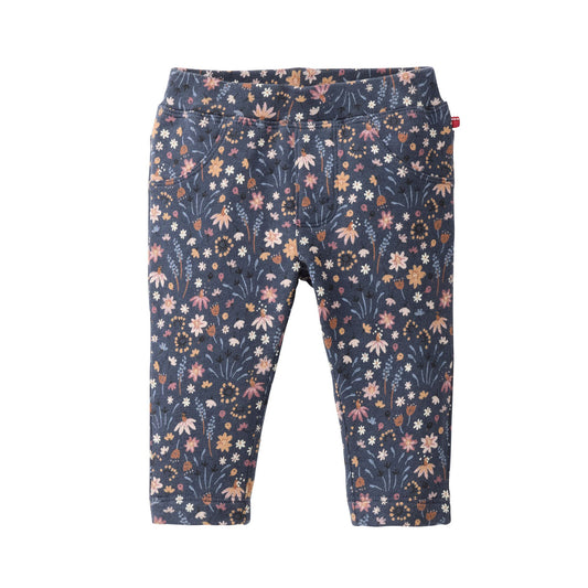 Ekologiska blommiga stretchbyxor för barn från People Wear Organic